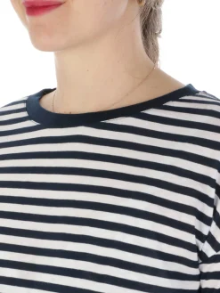 7.1 Settepuntouno | Maglia Donna a Barchetta a Righe><noscript><img width=