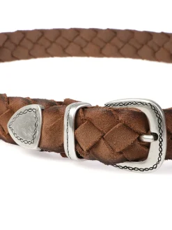 Alberto Luti | Cintura Uomo Treccia in Suede>Uomo Cinture