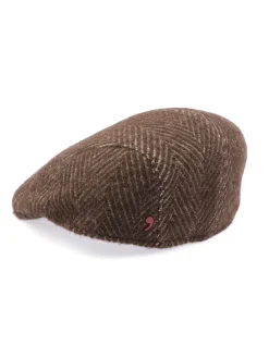 Alfonso D'Este | Coppola Uomo in Lana Vergine Harringbone>Uomo Cappelli