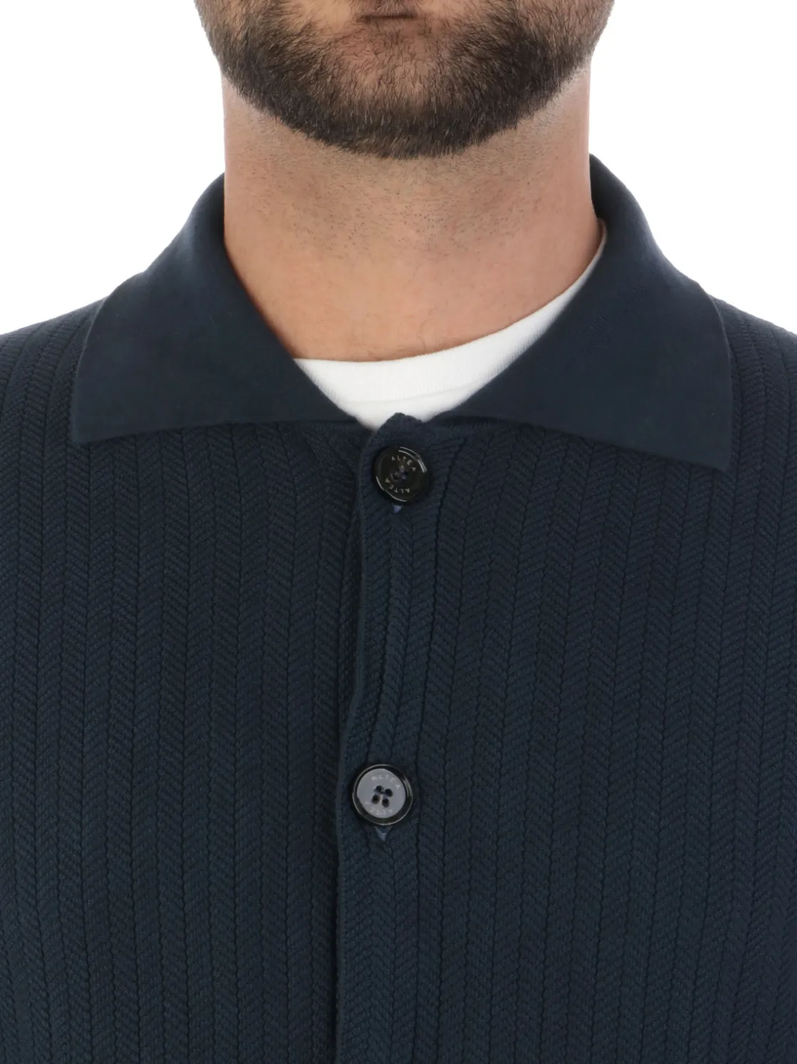 Altea | Cardigan Uomo in Cotone Jacquard>Uomo Maglie