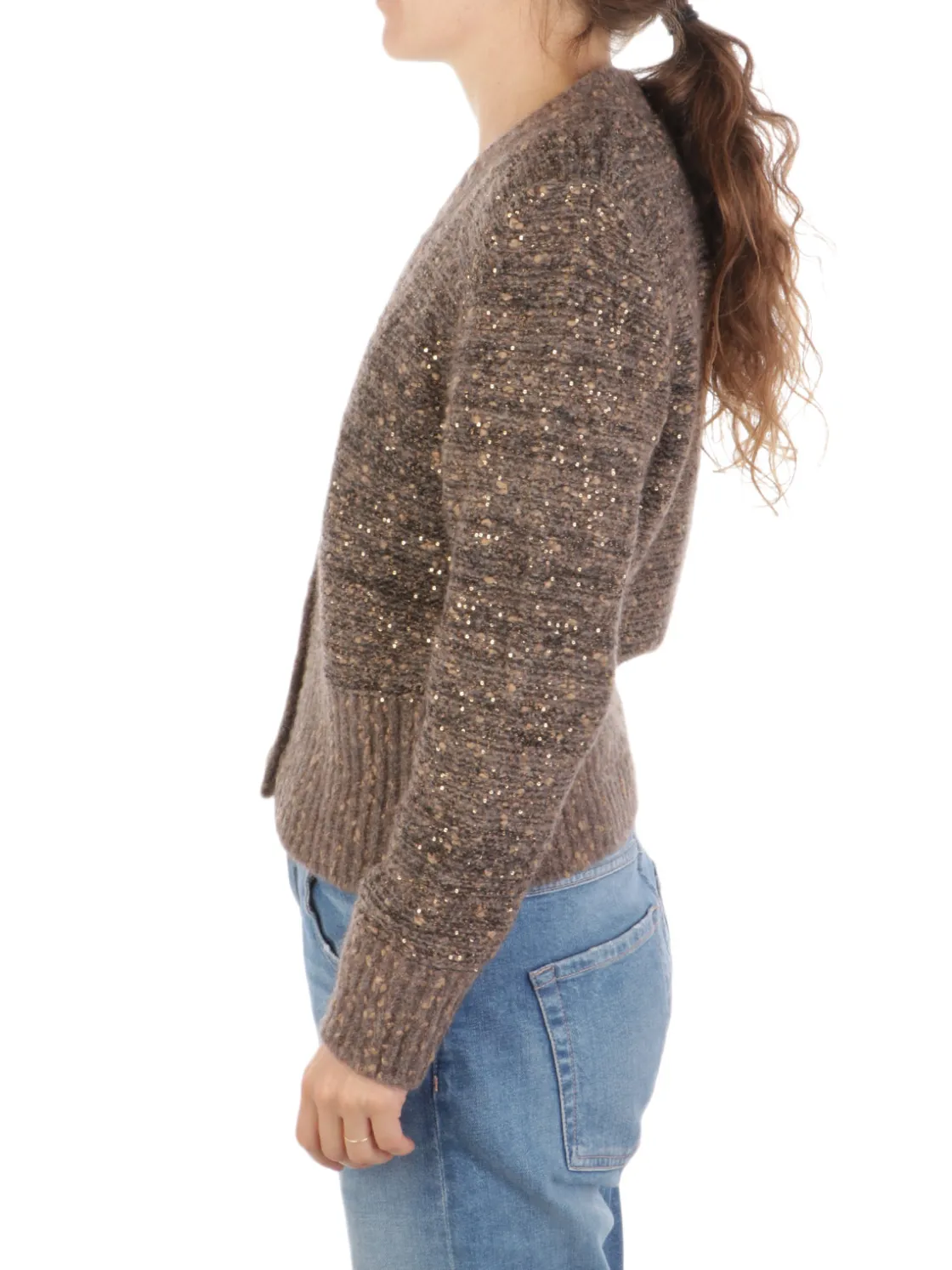 Anneclaire | Cardigan Donna con Paillettes>Donna Maglie