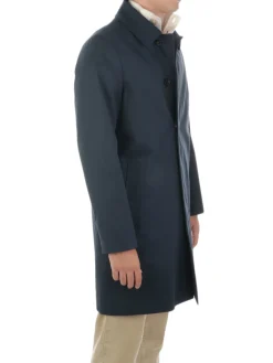 Aquascutum | Cappotto Uomo Foderato in Cotone>Uomo Cappotti E Trench
