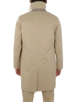 Aquascutum | Cappotto Uomo Foderato in Cotone>Uomo Cappotti E Trench