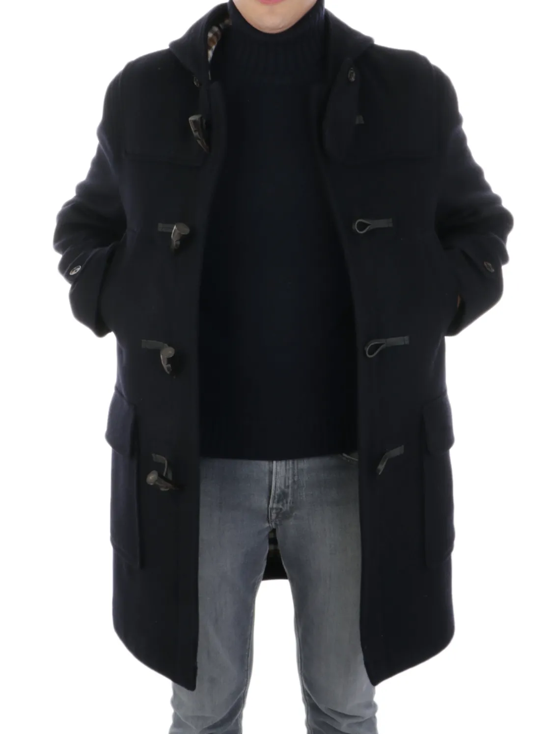 Aquascutum | Duffle Coat Uomo in Lana>Uomo Cappotti E Trench