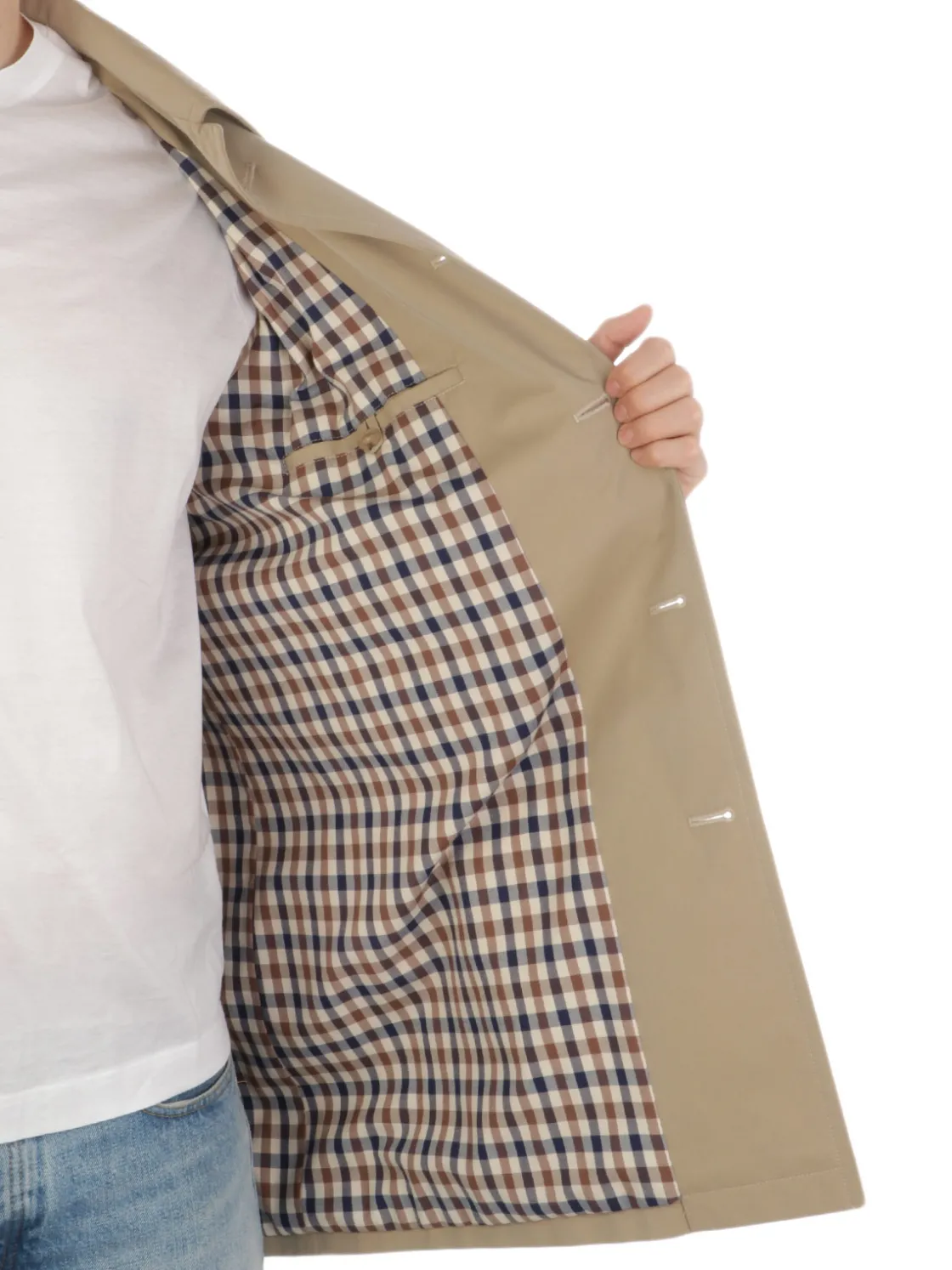 Aquascutum | Raincoat Uomo in Misto Cotone>Uomo Cappotti E Trench