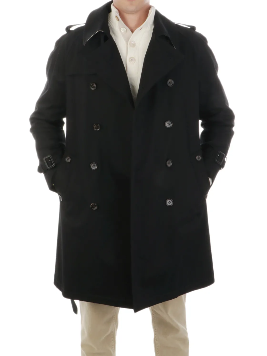 Aquascutum | Trench Doppiopetto Uomo in Cotone>Uomo Cappotti E Trench