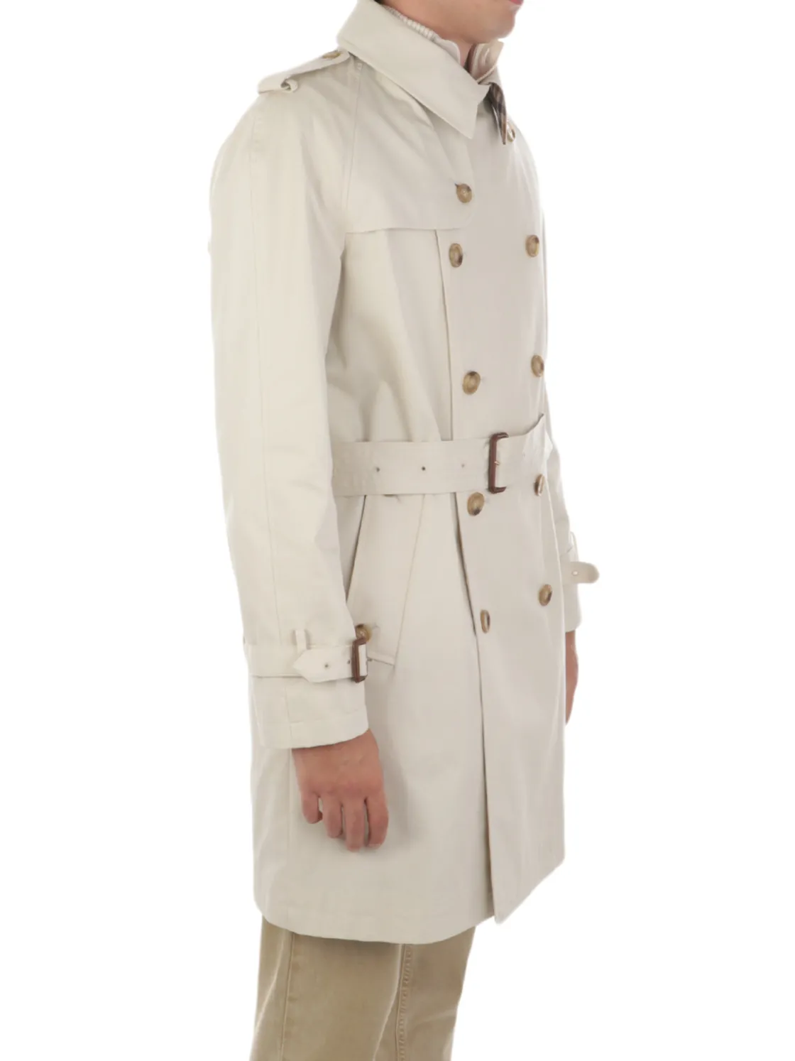 Aquascutum | Trench Doppiopetto Uomo in Cotone>Uomo Cappotti E Trench