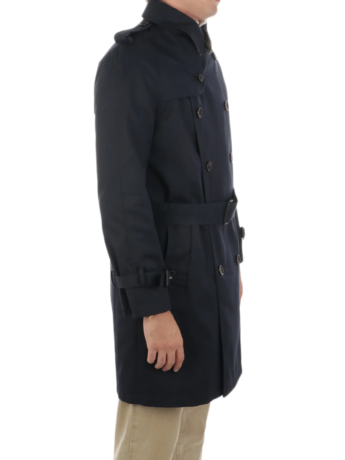 Aquascutum | Trench Doppiopetto Uomo in Cotone>Uomo Cappotti E Trench