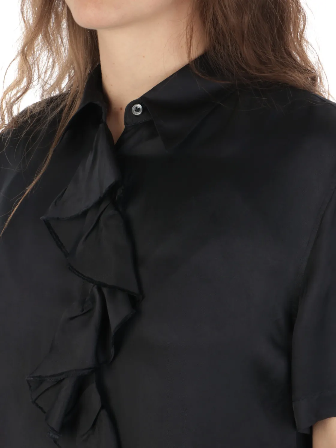 Aspesi | Camicia Donna in Viscosa con Rouches>Donna Camicie