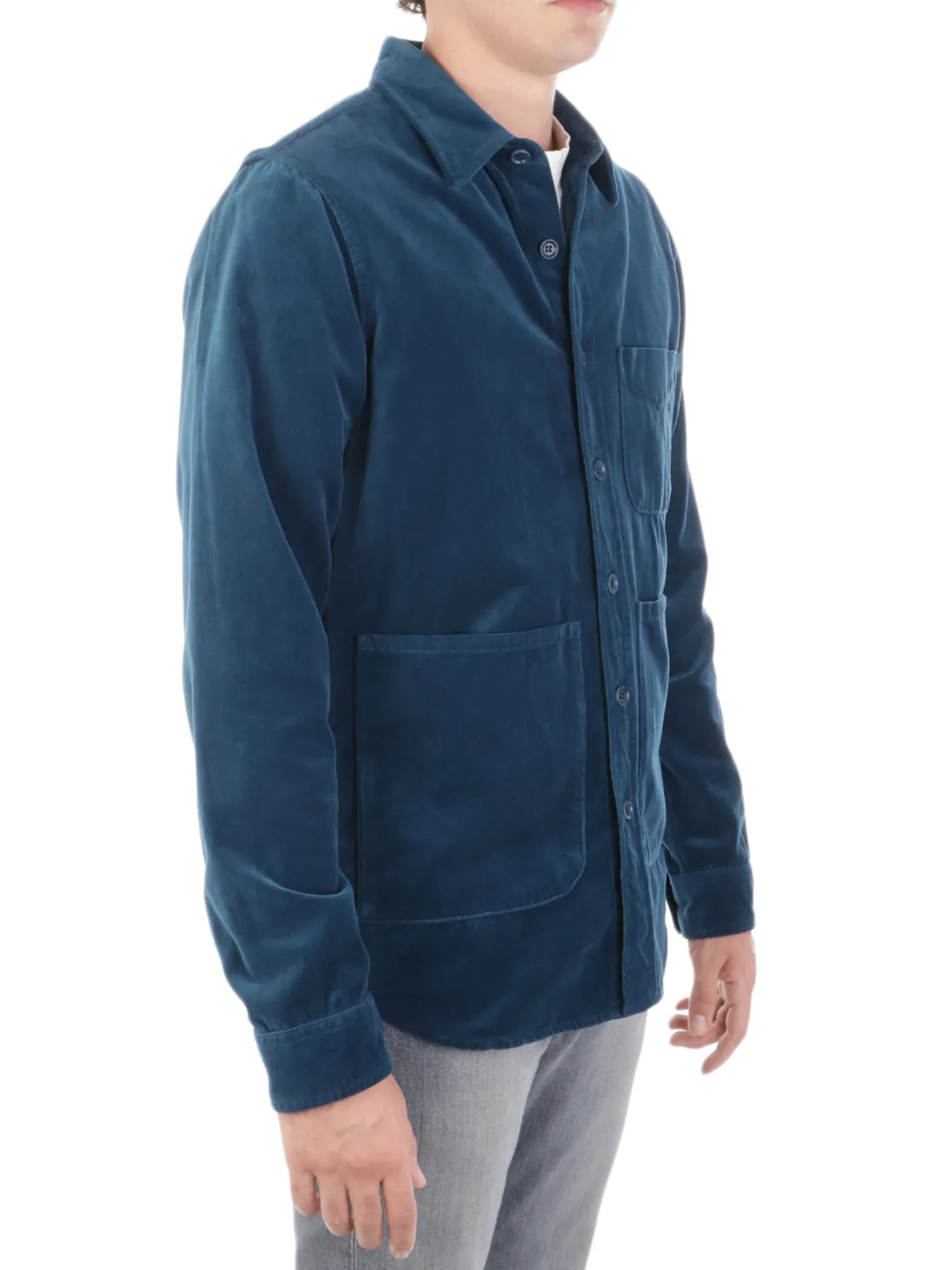 Aspesi | Overshirt Uomo in Velluto di Cotone>Uomo Camicie