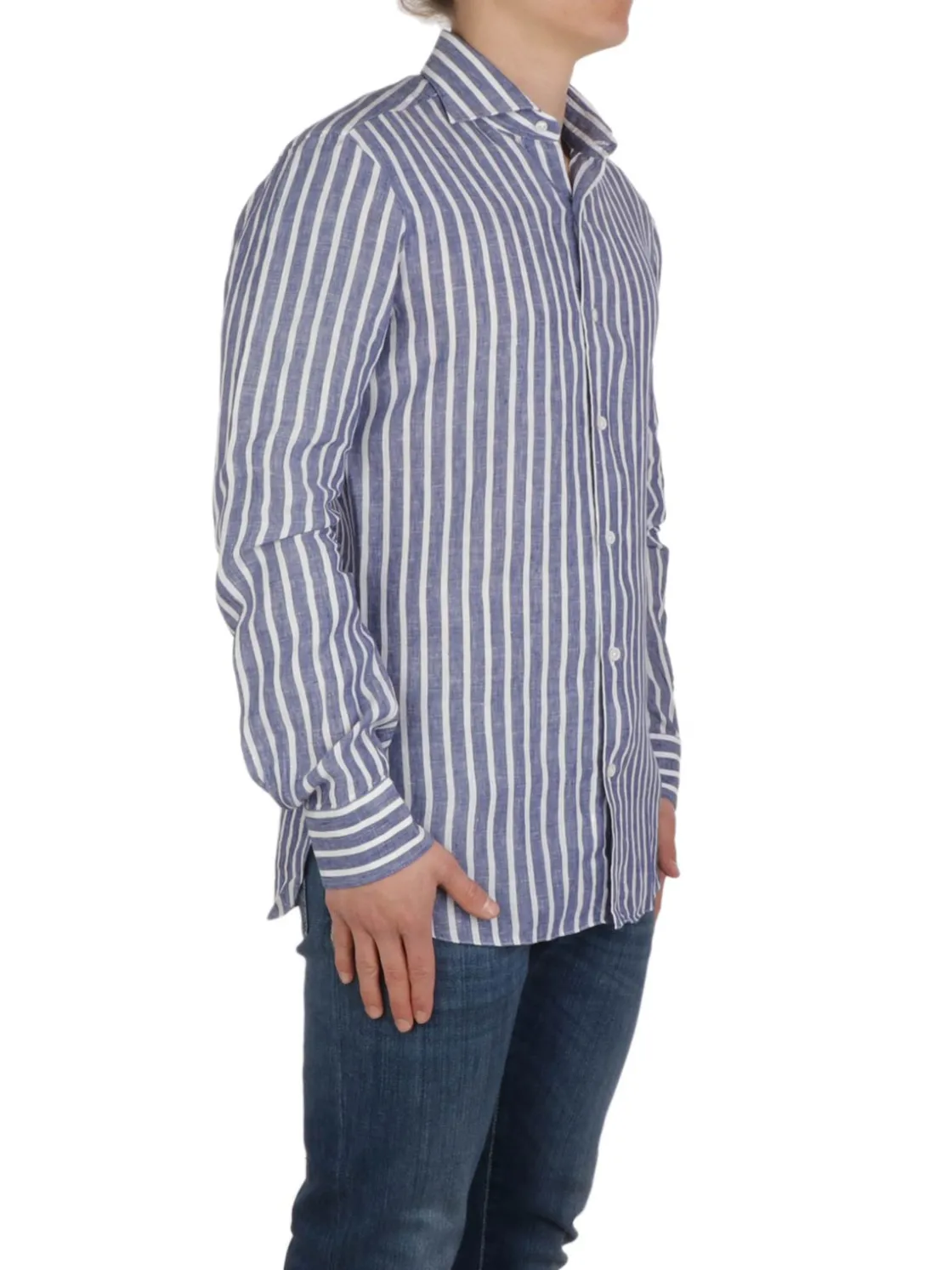 Barba | Camicia Uomo in Lino a Righe>Uomo Camicie