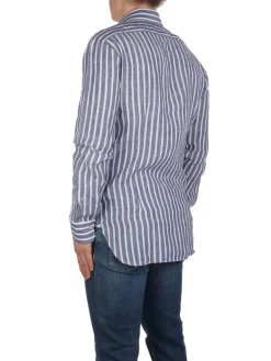 Barba | Camicia Uomo in Lino a Righe>Uomo Camicie