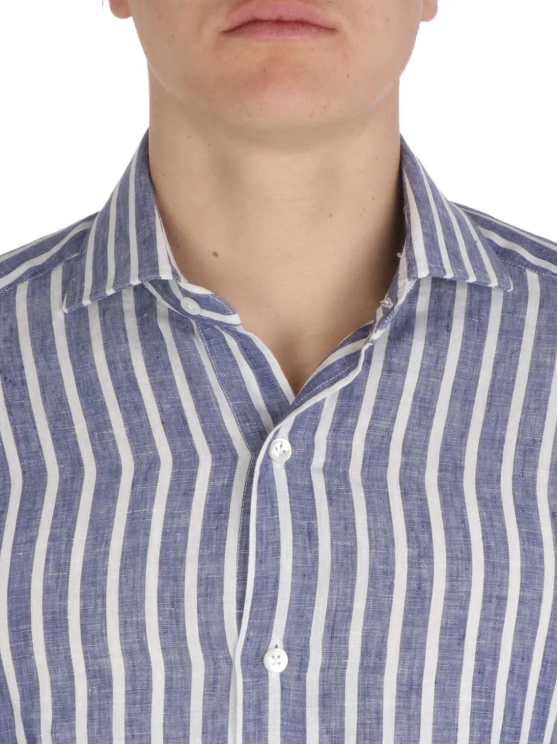 Barba | Camicia Uomo in Lino a Righe>Uomo Camicie