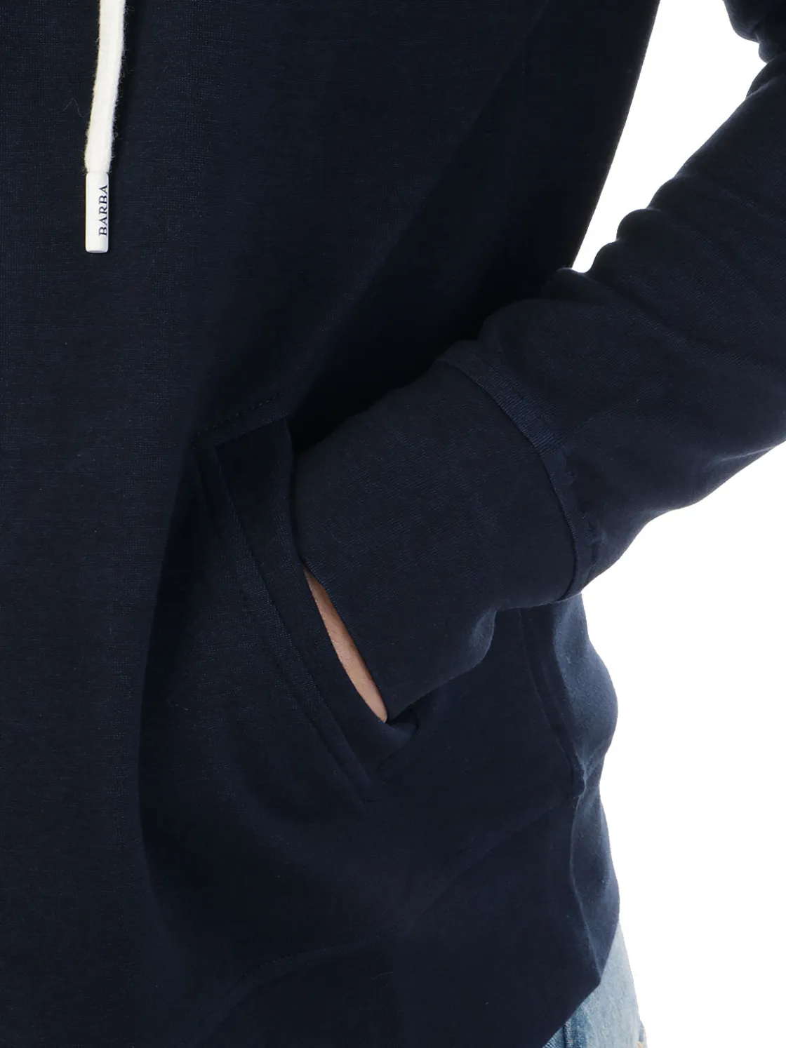 Barba | Felpa Uomo Full Zip in Cotone>Uomo Felpe