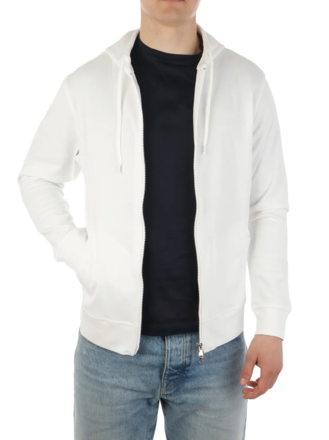 Barba | Felpa Uomo Full Zip in Cotone>Uomo Felpe
