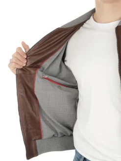 Barba | Giacca in Pelle Uomo><noscript><img width=
