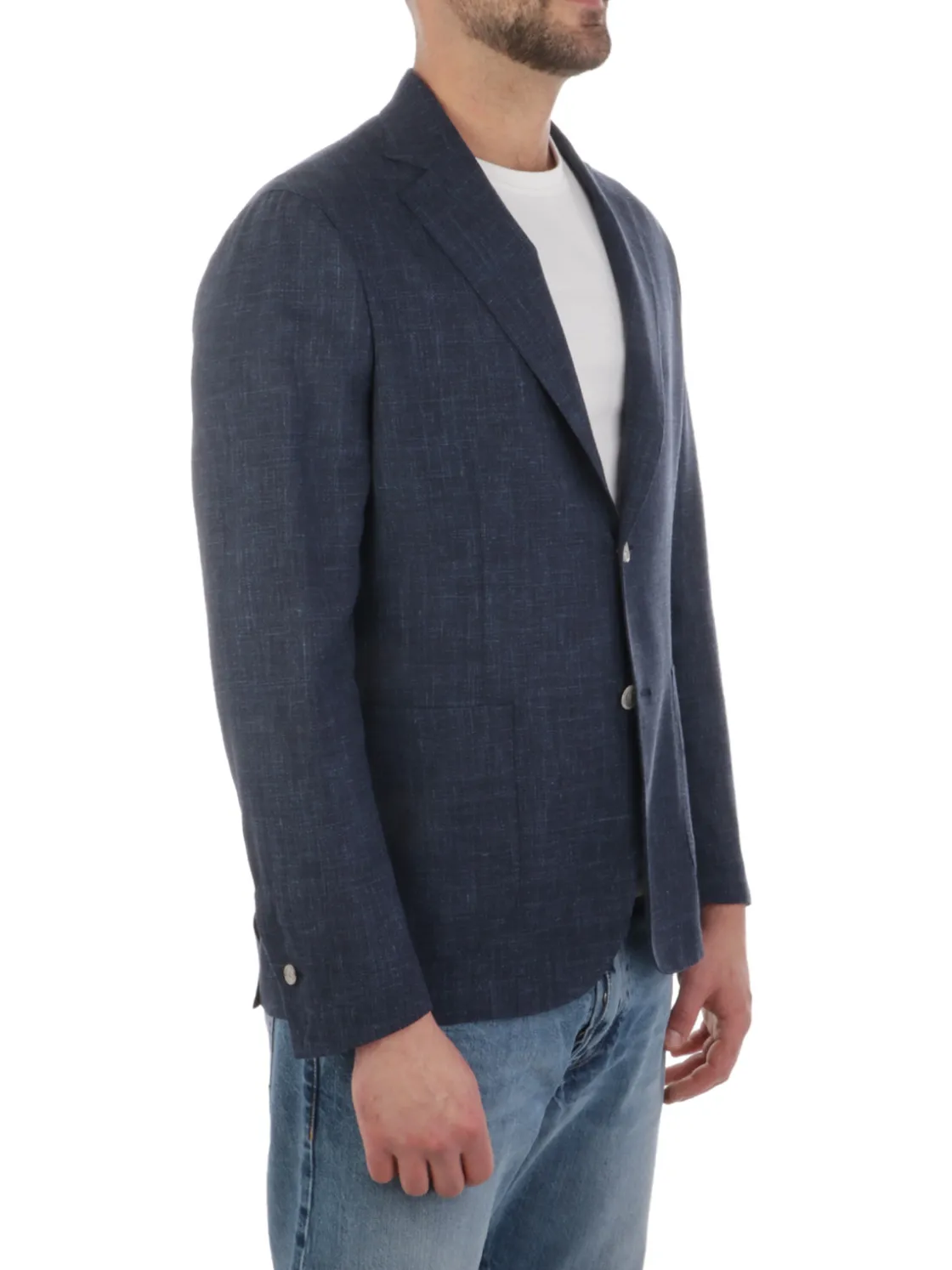 Barba | Giacca Uomo Easy in Lana e Seta>Uomo Blazer E Giacche