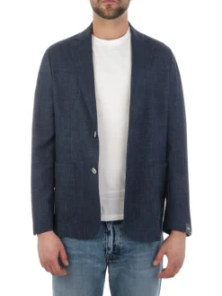 Barba | Giacca Uomo Easy in Lana e Seta><noscript><img width=