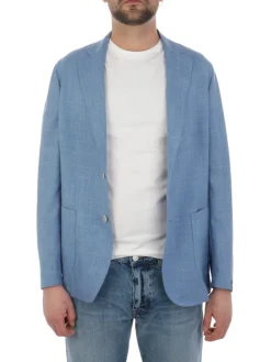 Barba | Giacca Uomo Easy in Lana e Seta><noscript><img width=