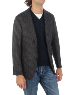 Barba | Giacca Uomo in Lana e Cashmere Pied de Poule>Uomo Blazer E Giacche