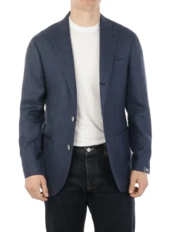 Barba | Giacca Uomo Jimmy in Lana Seta e Lino>Uomo Blazer E Giacche