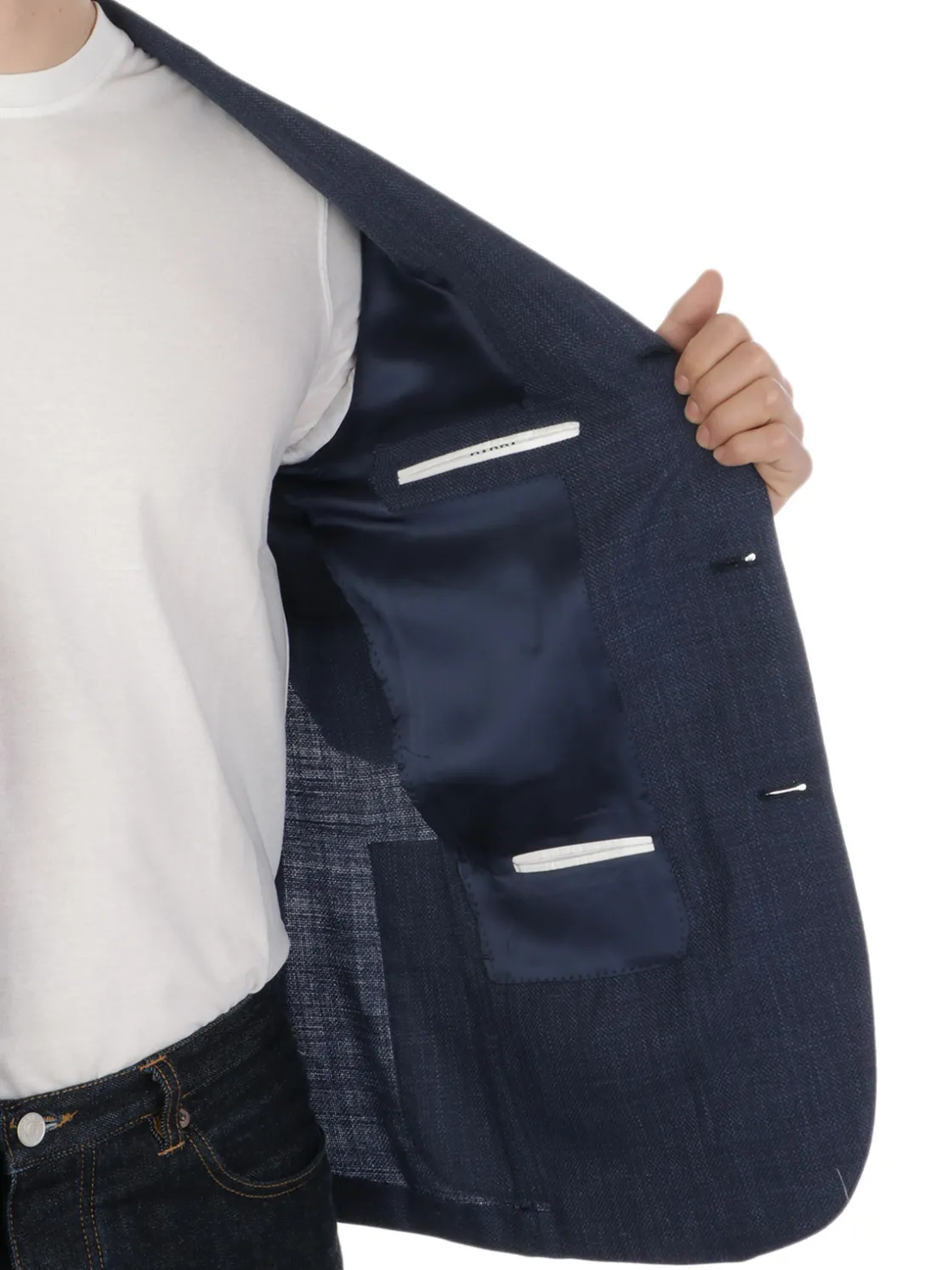 Barba | Giacca Uomo Jimmy in Lana Seta e Lino>Uomo Blazer E Giacche