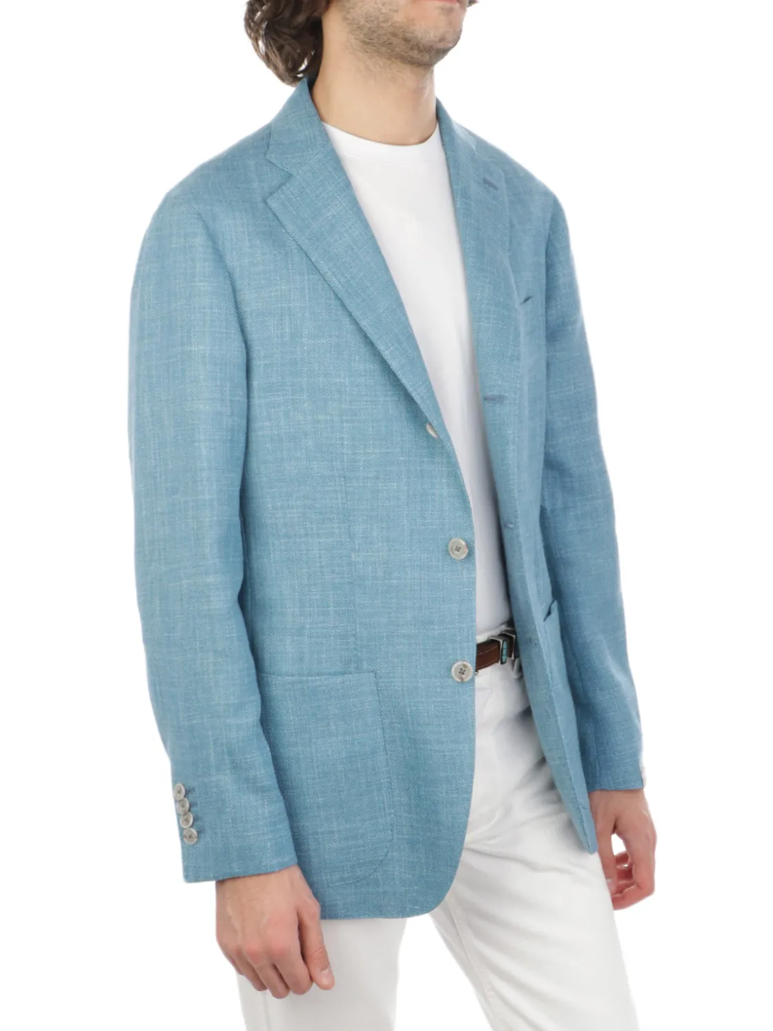 Barba | Giacca Uomo Jimmy in Lana Seta e Lino>Uomo Blazer E Giacche