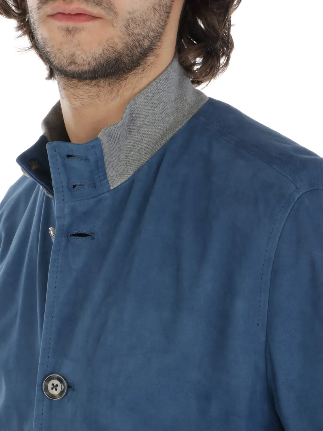 Barba | Giubbotto Uomo Vermont in Suede>Uomo Giubbotti E Piumini