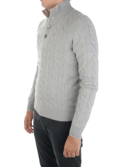 Barba | Pullover Uomo a Trecce in Lana e Cashmere>Uomo Maglie