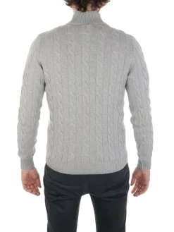 Barba | Pullover Uomo a Trecce in Lana e Cashmere>Uomo Maglie
