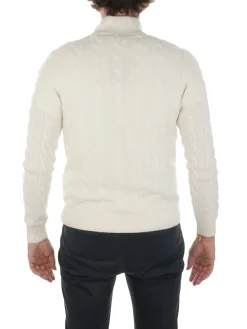 Barba | Pullover Uomo a Trecce in Lana e Cashmere>Uomo Maglie