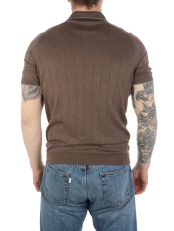 Barba | T-Shirt Uomo in Seta a Coste><noscript><img width=
