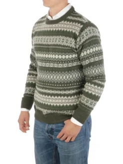 Barbour | Pullover Uomo Fairisle Crew>Uomo Maglie