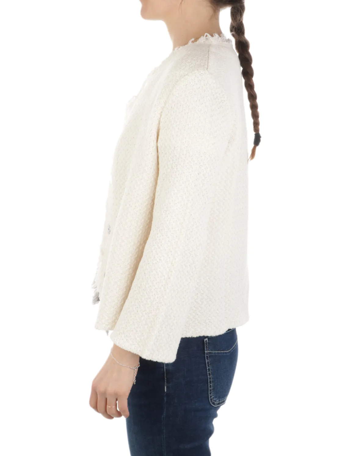 Base | Chanellina Donna in Cotone Bouclè>Donna Maglie