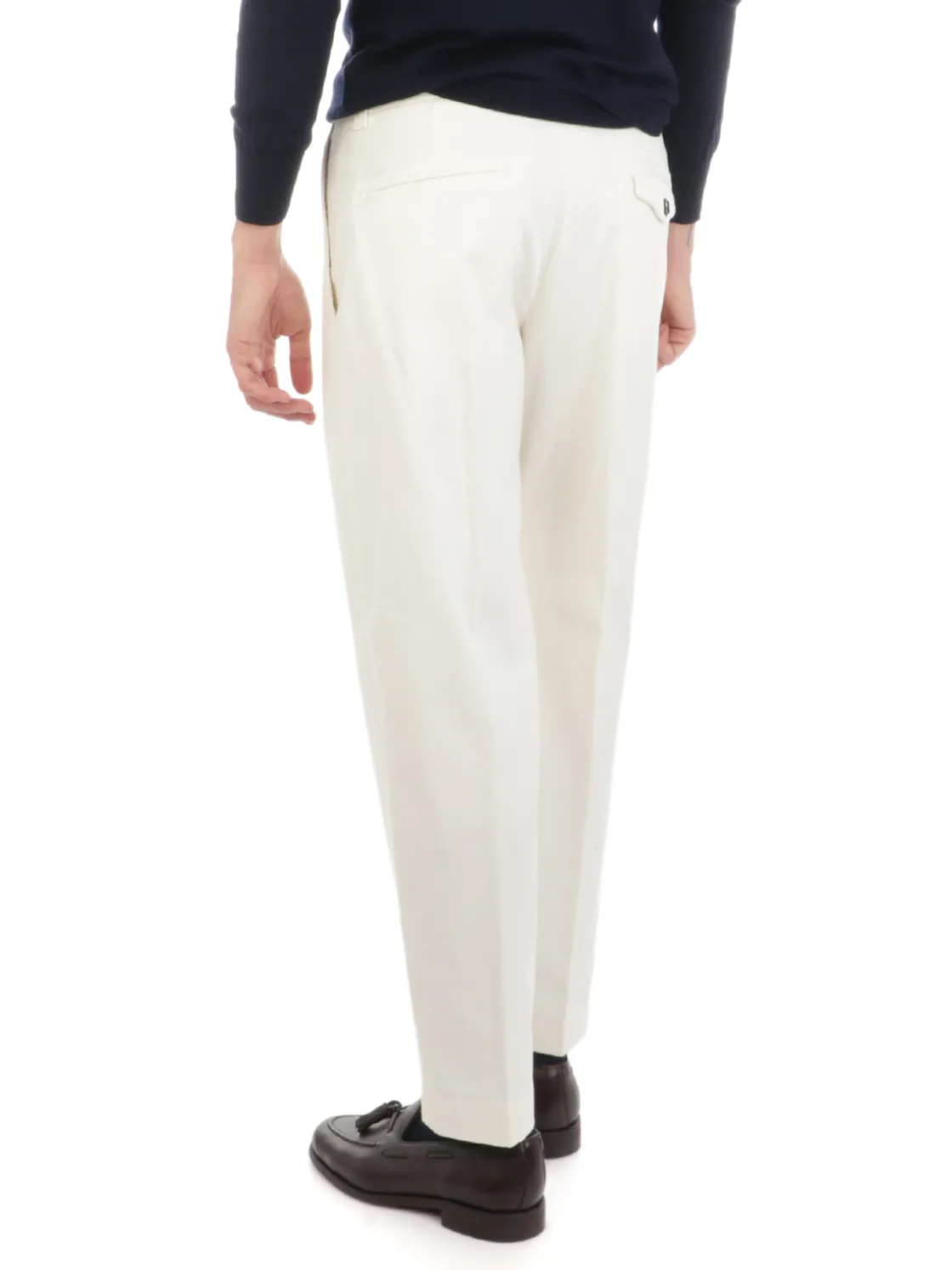 Berwich | Pantalone Chino Uomo Lucano Crop>Uomo Pantaloni