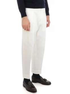 Berwich | Pantalone Uomo Chiaia in Cotone Stretch>Uomo Pantaloni