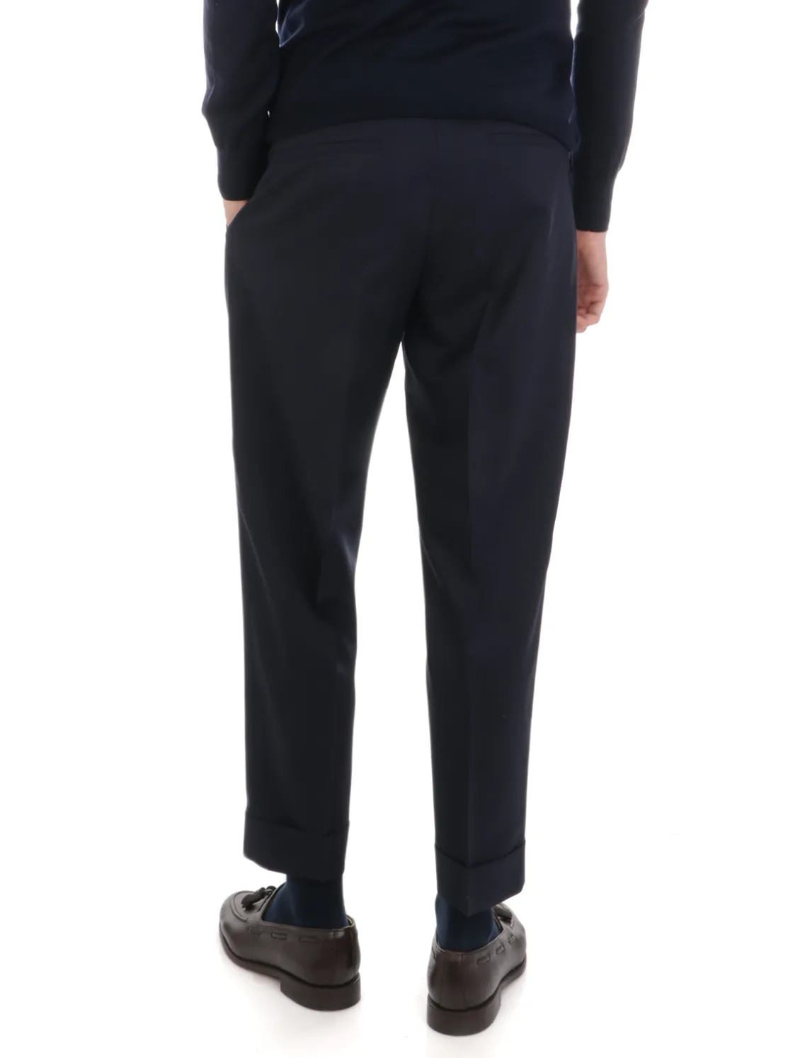 Berwich | Pantalone Uomo Chiaia in Fresco Lana>Uomo Pantaloni