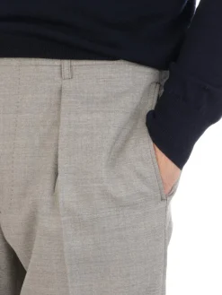 Berwich | Pantalone Uomo Chiaia in Fresco Lana>Uomo Pantaloni