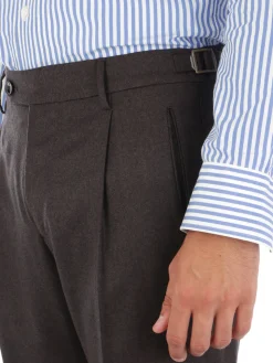 Berwich | Pantalone Uomo Morello con Pince><noscript><img width=
