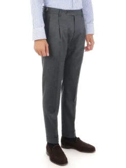 Berwich | Pantalone Uomo Morello con Pince>Uomo Pantaloni