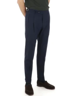 Berwich | Pantalone Uomo Morello In Lana Stretch>Uomo Pantaloni