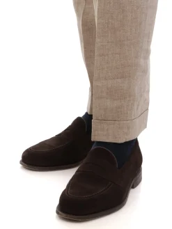 Berwich | Pantalone Uomo Retrolong in Lino><noscript><img width=