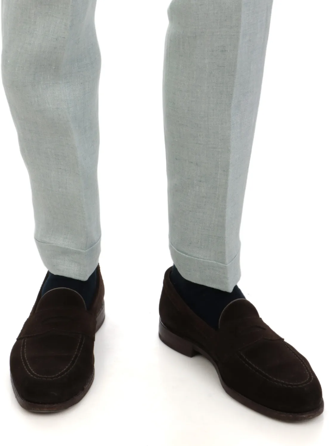Berwich | Pantalone Uomo Retrolong In Lino>Uomo Pantaloni