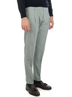 Berwich | Pantalone Uomo Retro in Lana Stretch>Uomo Pantaloni