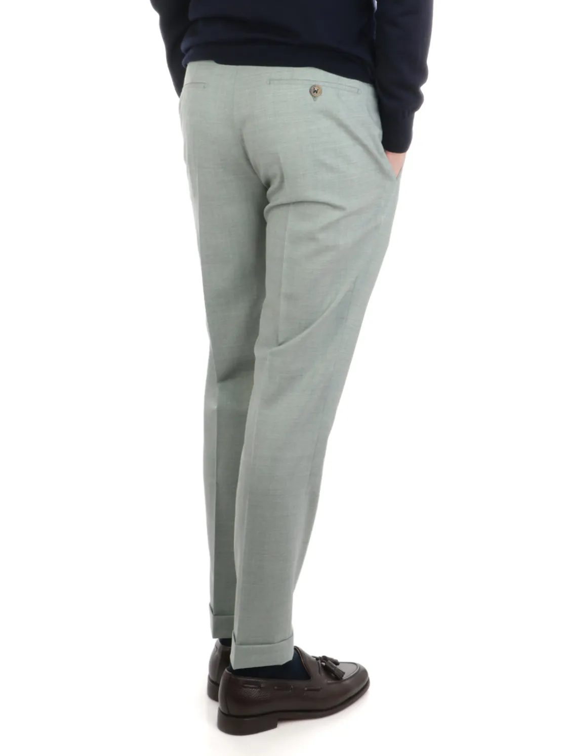 Berwich | Pantalone Uomo Retro in Lana Stretch>Uomo Pantaloni