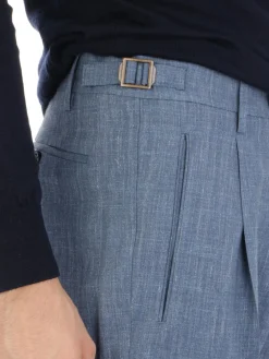 Berwich | Pantalone Uomo Retro in Lana e Seta><noscript><img width=