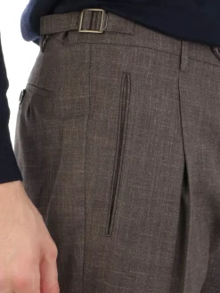 Berwich | Pantalone Uomo Retro in Lana e Seta><noscript><img width=