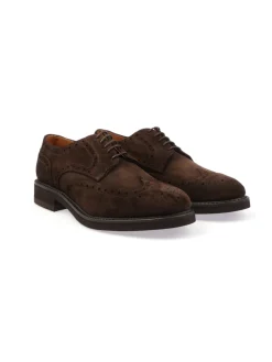 Berwick 1707 | Scarpa Derby Brogue Uomo in Suede>Uomo Scarpe Stringate
