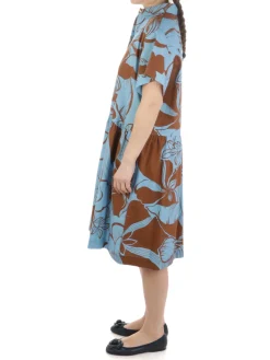 Blanca Luz | Abito Midi Donna a Fiori>Donna Abiti