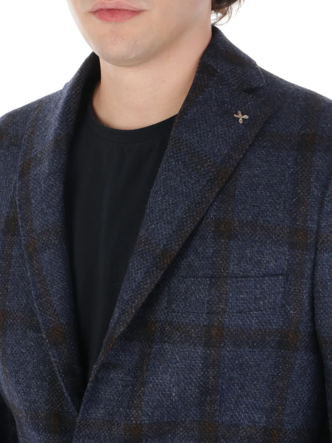 Borbonici | Giacca Uomo Finestrata in Lana>Uomo Blazer E Giacche